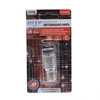 689 р. Лампа светодиодная 12V P21W BA15s блистер (1шт.) MTF MTF p21w360r  с доставкой в г. Пермь. Увеличить фотографию 1