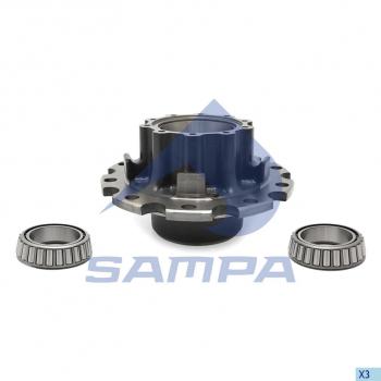 23 799 р. Ступица SCANIA P,R series задняя (с подшипником) SAMPA SAMPA 044.1051  с доставкой в г. Пермь. Увеличить фотографию 1