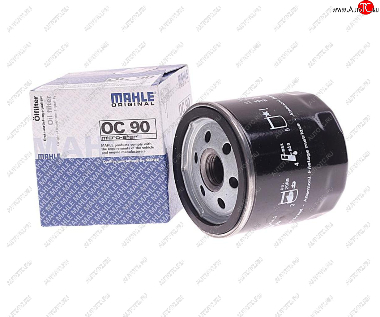 579 р. Фильтр масляный DAEWOO Nexia CHEVROLET Lanos MAHLE MAHLE oc90  с доставкой в г. Пермь
