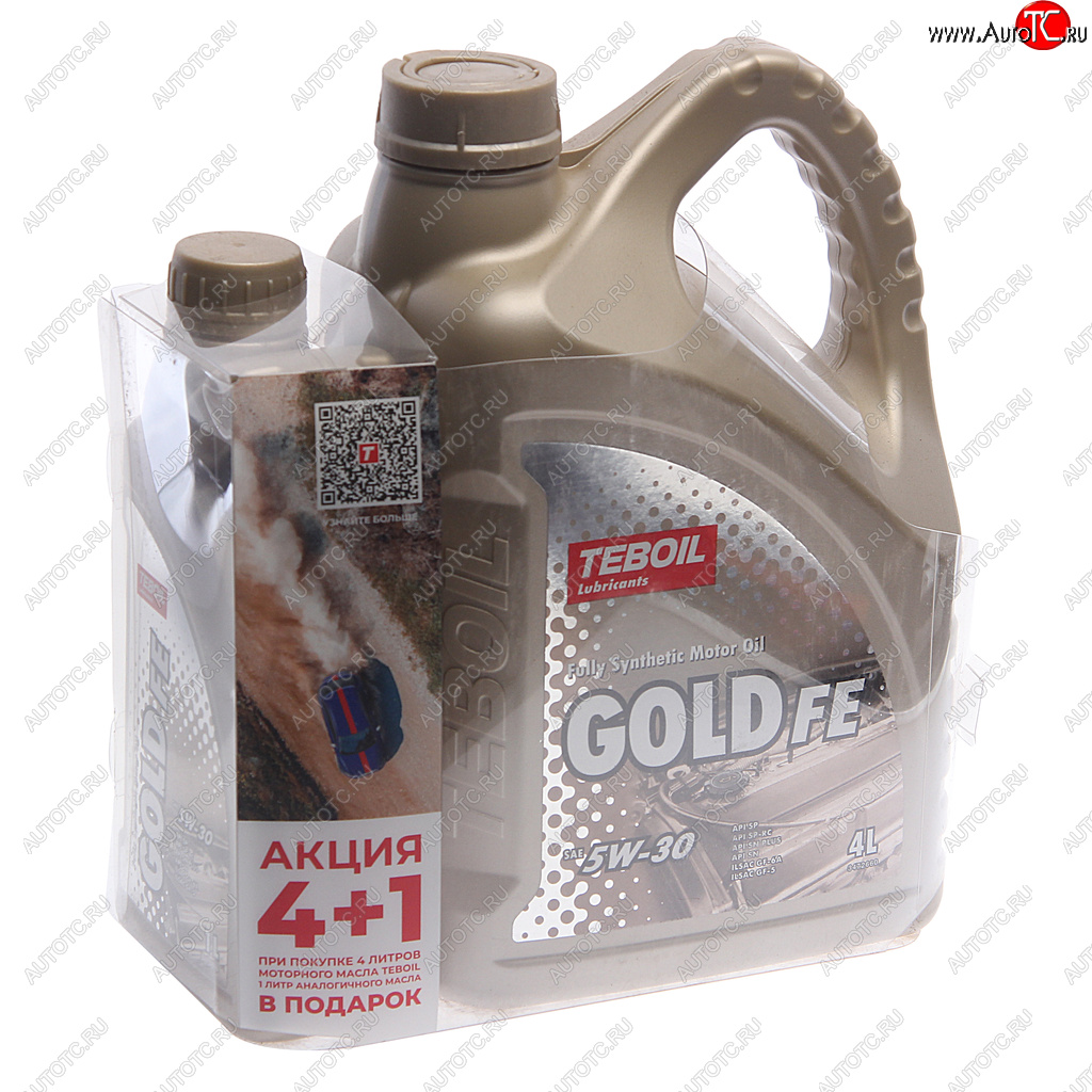 2 269 р. Масло моторное GOLD FE 5W30 синт.4+1л TEBOIL TEBOIL 3470594p  с доставкой в г. Пермь