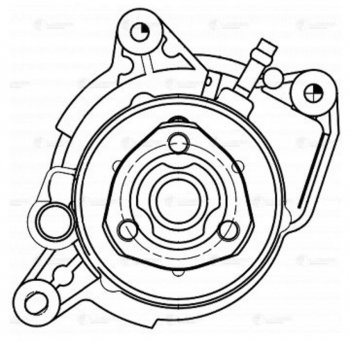 8 349 р. Насос водяной VW Golf (09-14) AUDI A3 (09-13) SKODA Rapid (13-),Yeti (10-) SEAT Ibiza (12-) LUZAR LUZAR lwp1833  с доставкой в г. Пермь. Увеличить фотографию 4