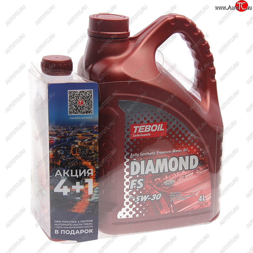2 999 р. Масло моторное DIAMOND FS 5W30 синт.4+1л TEBOIL TEBOIL 3468594p  с доставкой в г. Пермь