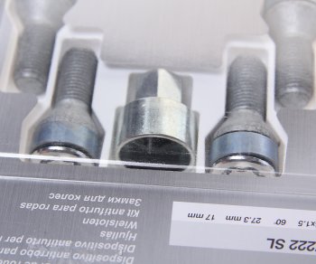 6 649 р. Болт колеса М14х1.5х27.3 секретки конус комплект 4шт. головка под ключ 17мм MCGARD MCGARD 27222 sl  с доставкой в г. Пермь. Увеличить фотографию 2