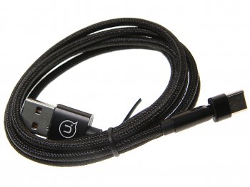 449 р. Кабель USB Type C 1м черный USAMS USAMS us-sj477 u60  с доставкой в г. Пермь. Увеличить фотографию 2