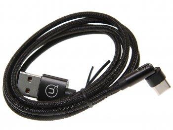449 р. Кабель USB Type C 1м черный USAMS USAMS us-sj477 u60  с доставкой в г. Пермь. Увеличить фотографию 1