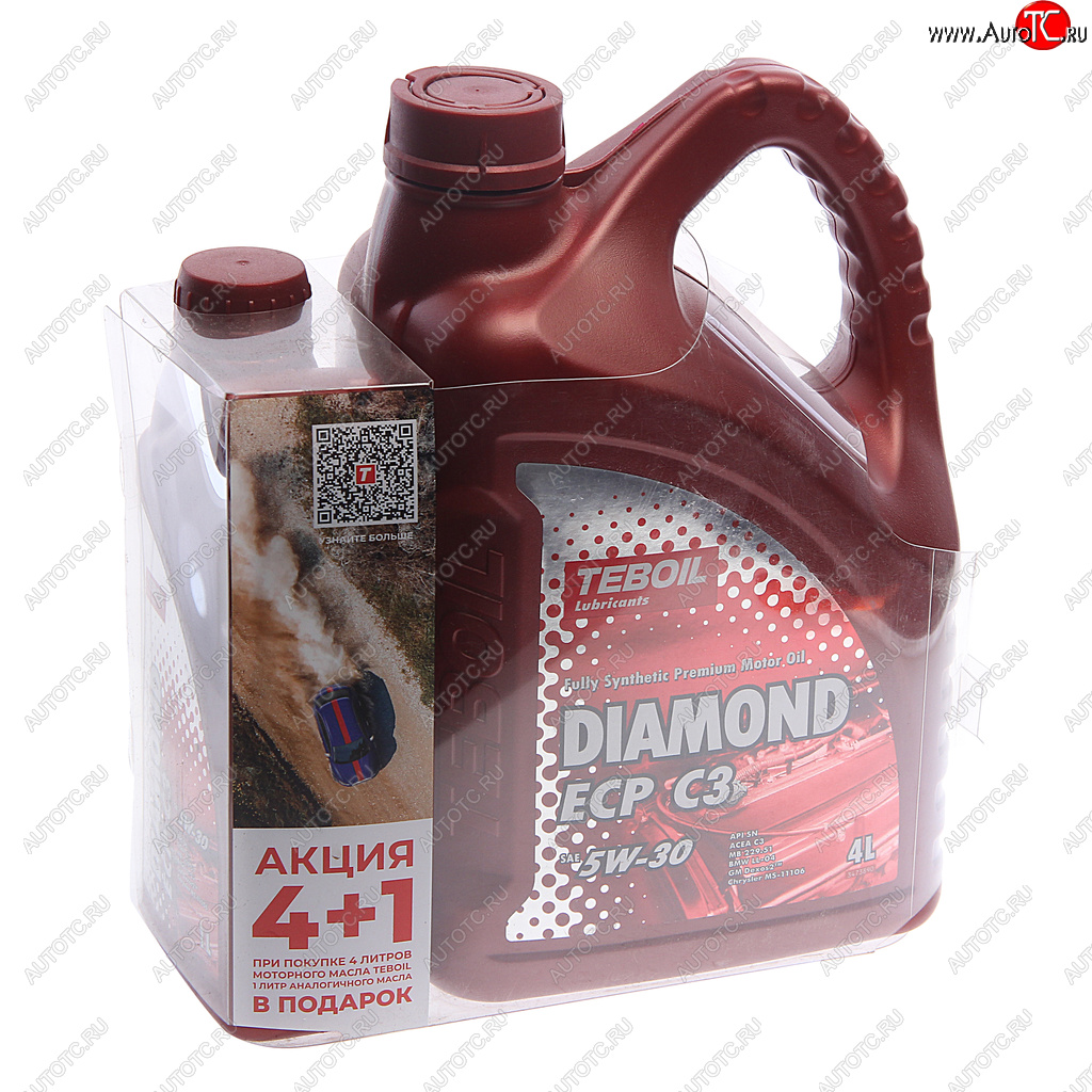 3 899 р. Масло моторное DIAMOND ECP C3 5W30 синт.4+1л TEBOIL TEBOIL 3453876p  с доставкой в г. Пермь