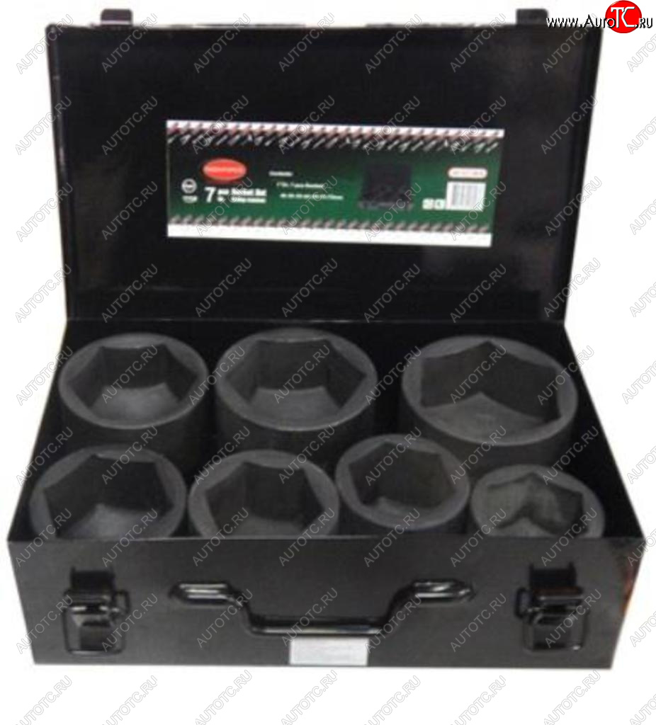 14 599 р. Набор головок торцевых 1 ударных 7 предметов в кейсе ROCKFORCE ROCKFORCE rf-8071mpb  с доставкой в г. Пермь