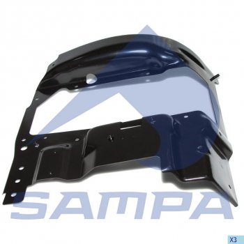 2 799 р. Кронштейн SCANIA R,P,G,T series крепления фары левой (металл) SAMPA SAMPA 18400198  с доставкой в г. Пермь. Увеличить фотографию 1
