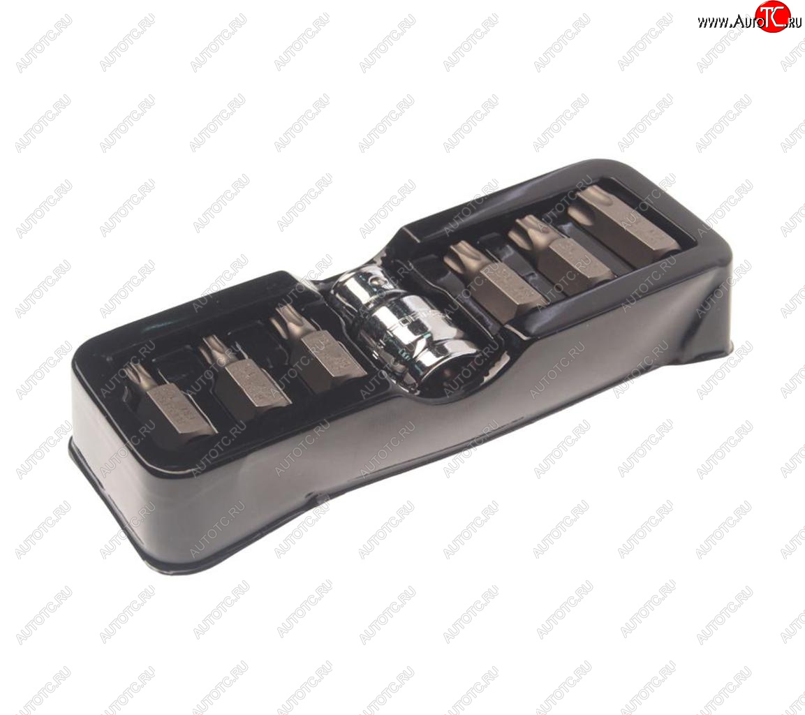 379 р. Набор бит 12 TORX T25-T55 с держателем 7 предметов в ложементе ROCKFORCE ROCKFORCE rf-4074  с доставкой в г. Пермь