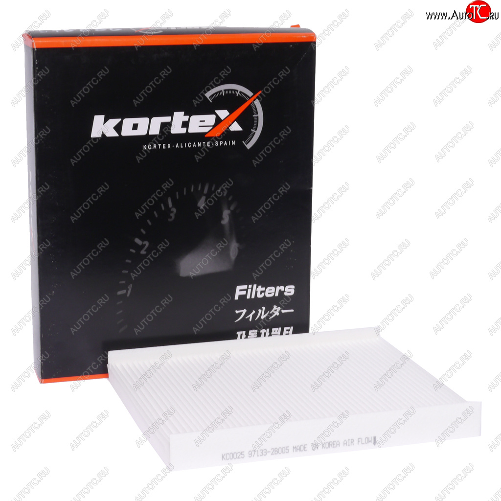 399 р. Фильтр воздушный салона HYUNDAI Santa Fe (10-),ix55 (10-) KORTEX KORTEX kc0025 KORTEX kc0025  с доставкой в г. Пермь