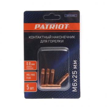 319 р. Наконечник контактный M6х25мм d=0.8мм (5шт.) PATRIOT PATRIOT 605001812  с доставкой в г. Пермь. Увеличить фотографию 1