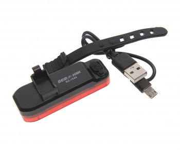 419 р. Фонарь велосипедный задний USB с аккумулятором NO NAME bz-1545  с доставкой в г. Пермь. Увеличить фотографию 2