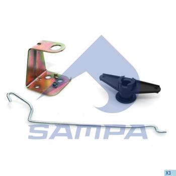 889 р. Кронштейн SCANIA 4 series замка двери левой с тягой SAMPA SAMPA 043.181  с доставкой в г. Пермь. Увеличить фотографию 1