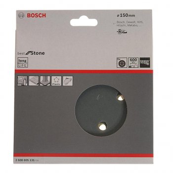429 р. Бумага наждачная на липучке D150 Р600 8 отверстий 5шт. BOSCH BOSCH 2608605131 BOSCH 2608605131  с доставкой в г. Пермь. Увеличить фотографию 1