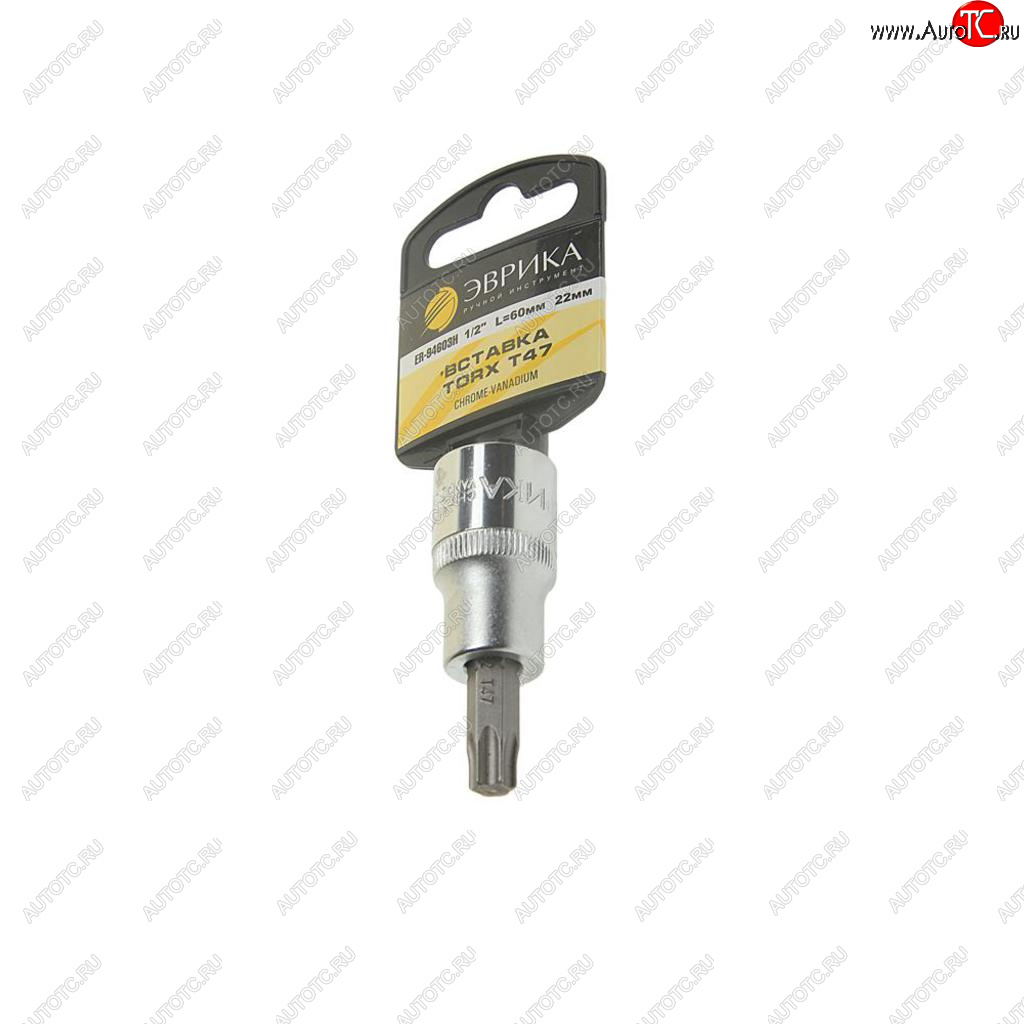 68 р. Бита-головка 12 TORX T47х22мм L=60мм с держателем ЭВРИКА ЭВРИКА er-94603h  с доставкой в г. Пермь
