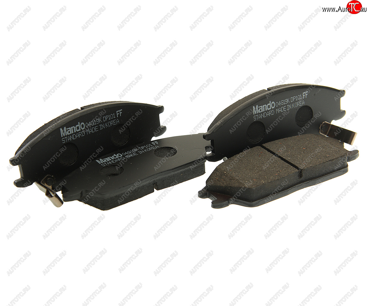 1 379 р. Колодки тормозные передние (4шт.) MANDO Hyundai Getz TB хэтчбэк 5 дв. рестайлинг (2005-2010)  с доставкой в г. Пермь