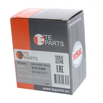 2 189 р. Ролик приводного ремня MERCEDES Atego натяжителя (ролик пластик) TE PARTS TE PARTS 51012508  с доставкой в г. Пермь. Увеличить фотографию 3