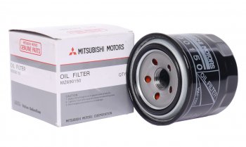 589 р. Фильтр масляный MITSUBISHI Galant (98-03),Pajero (06-) OE MITSUBISHI mz690150  с доставкой в г. Пермь. Увеличить фотографию 1