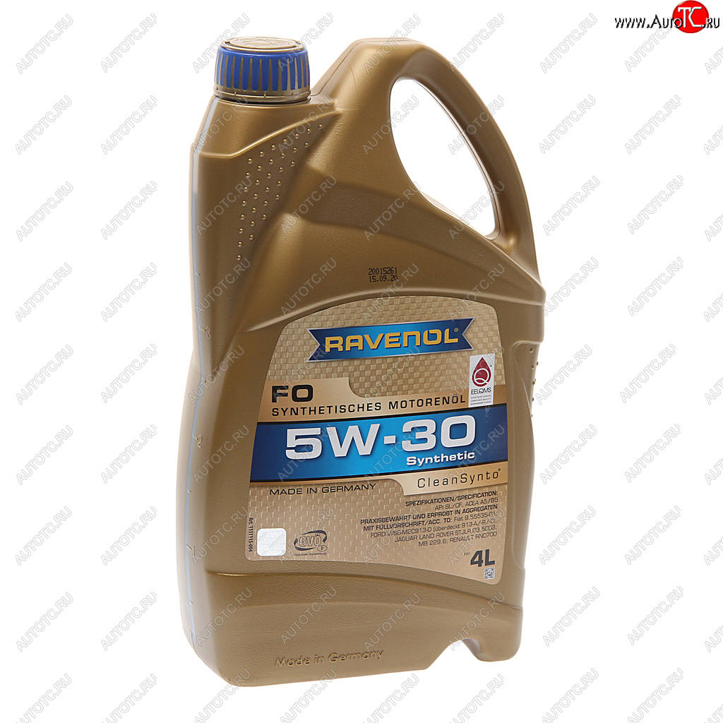4 699 р. Масло моторное FO 5W30 синт.4л RAVENOL RAVENOL 1111115-004  с доставкой в г. Пермь