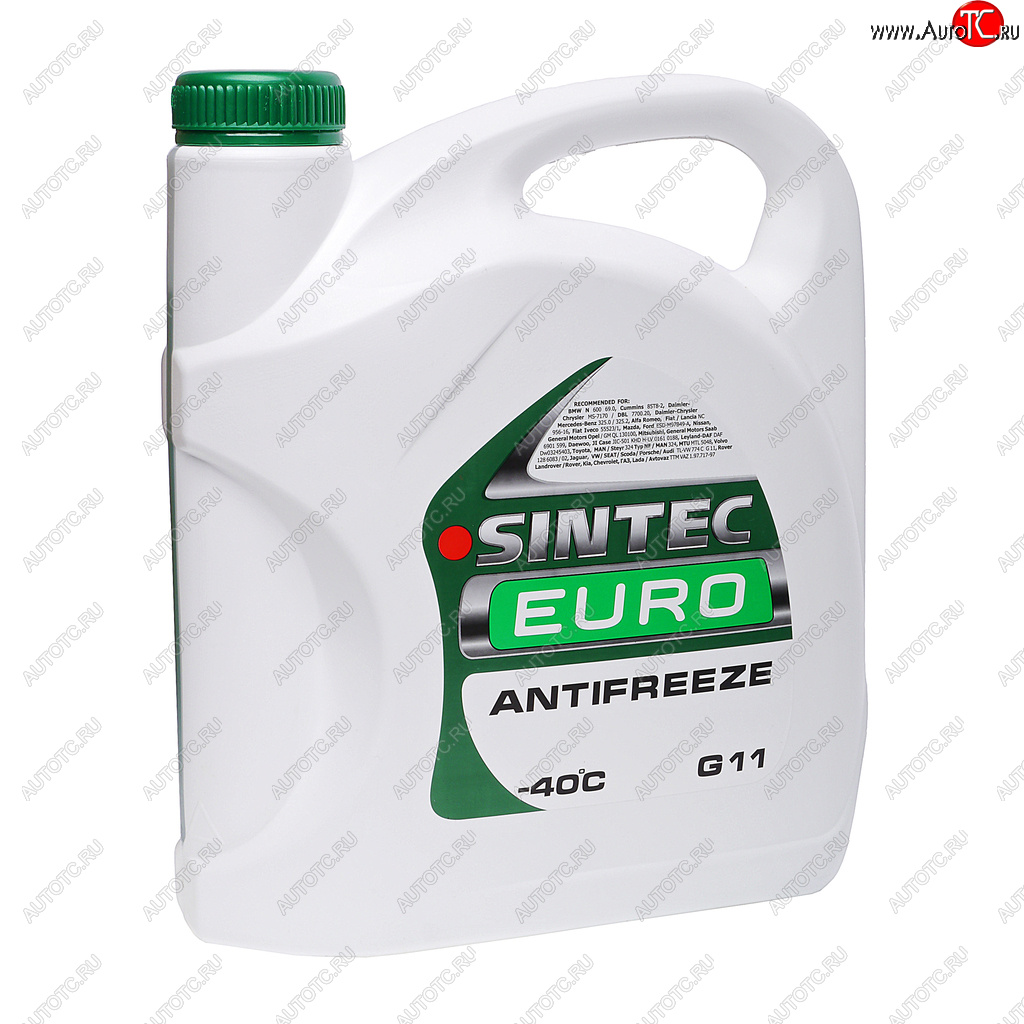 1 279 р. Антифриз зеленый -40C 5кг G11 Euro SINTEC SINTEC 990554  с доставкой в г. Пермь
