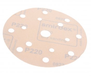 36 р. Круг абразивный на липучке P220 d=150 15 отв. SMIRDEX SMIRDEX 820415220  с доставкой в г. Пермь. Увеличить фотографию 1