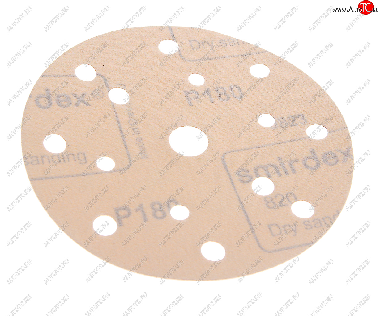38 р. Круг абразивный на липучке P180 d=150 15 отв. SMIRDEX SMIRDEX 820415180  с доставкой в г. Пермь