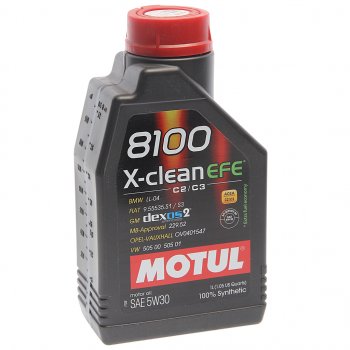 1 599 р. Масло моторное 8100 X-CLEAN EFE 5W30 синт.1л MOTUL MOTUL 111687  с доставкой в г. Пермь. Увеличить фотографию 1