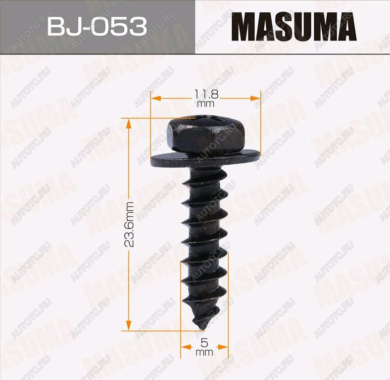 174 р. Саморез 5х20мм набор 10шт. MASUMA MASUMA bj-053  с доставкой в г. Пермь