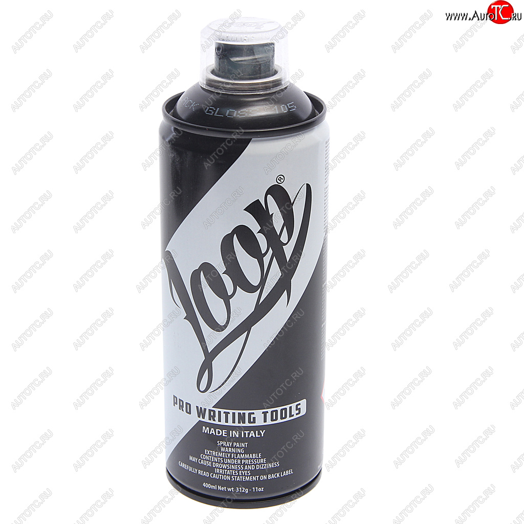 579 р. Краска для граффити черная глянцевая 400мл LOOP LOOP 105-lp  с доставкой в г. Пермь