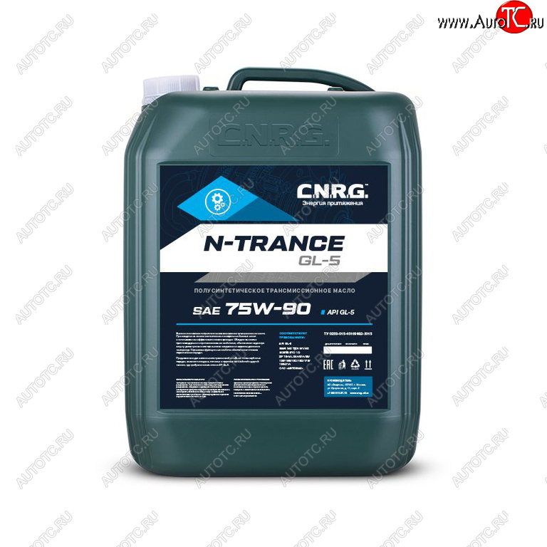9 699 р. Масло трансмиссионное N-Trance GL-5 75W90 псинт.20л CNRG CNRG cnrg-042-0020  с доставкой в г. Пермь