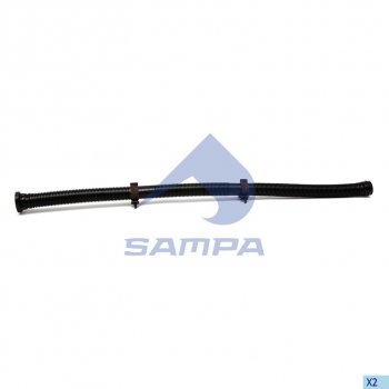 1 649 р. Трубка КАМАЗ-5490 MERCEDES компрессора воздушного SAMPA SAMPA 208.246  с доставкой в г. Пермь. Увеличить фотографию 1