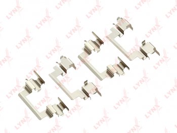 519 р. Комплект MITSUBISHI Lancer (07-),Galant (96-) монтажный колодок тормозных передних LYNX LYNX bc8233  с доставкой в г. Пермь. Увеличить фотографию 1
