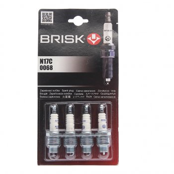 959 р. Свеча зажигания ГАЗ-2410 BRISK N17С комплект BRISK n17c  с доставкой в г. Пермь. Увеличить фотографию 1