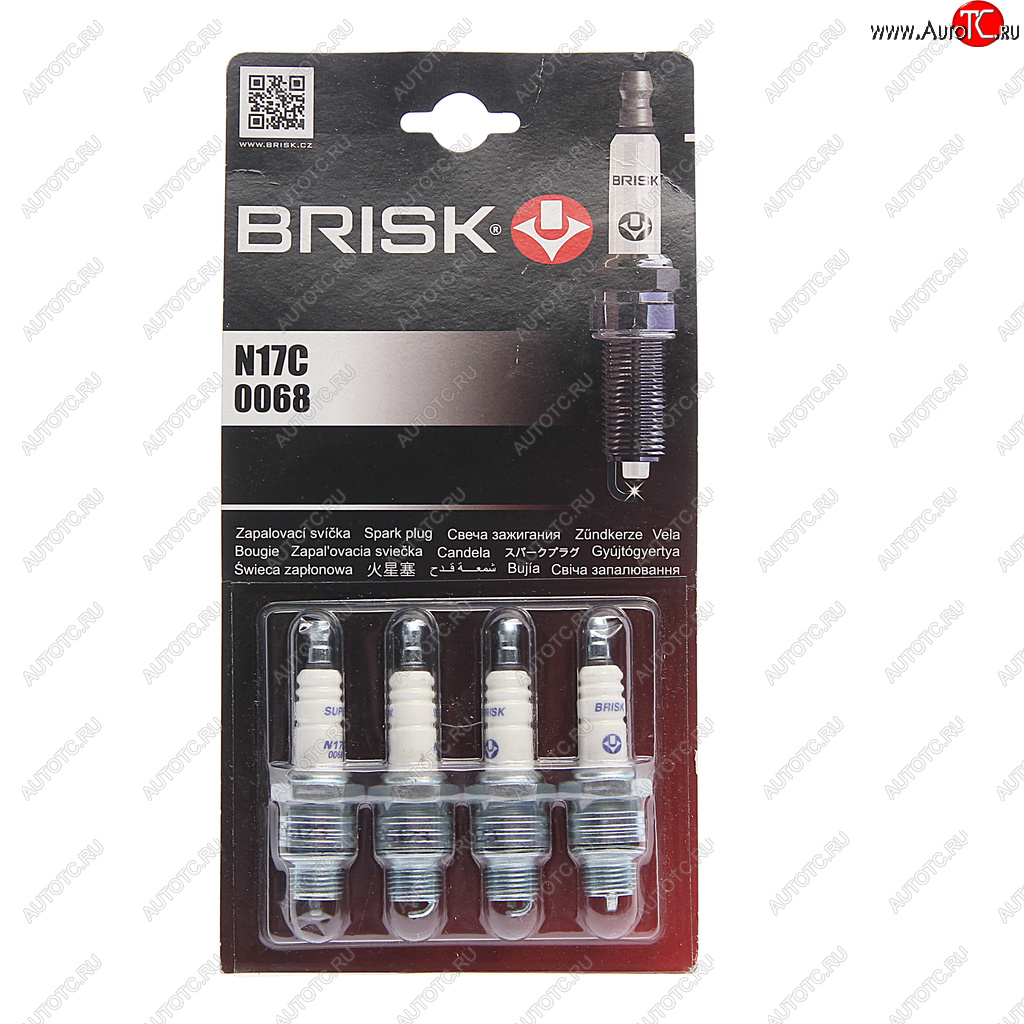 959 р. Свеча зажигания ГАЗ-2410 BRISK N17С комплект BRISK n17c  с доставкой в г. Пермь