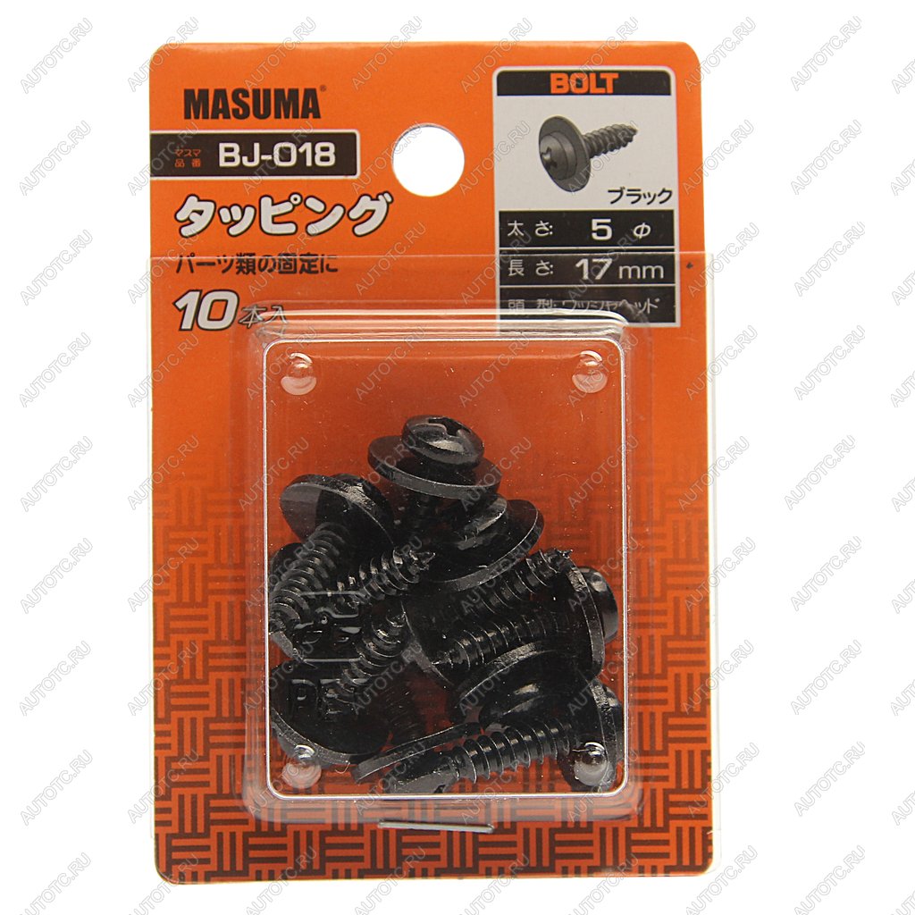 223 р. Саморез 5х17мм набор 10шт. MASUMA MASUMA bj-018  с доставкой в г. Пермь