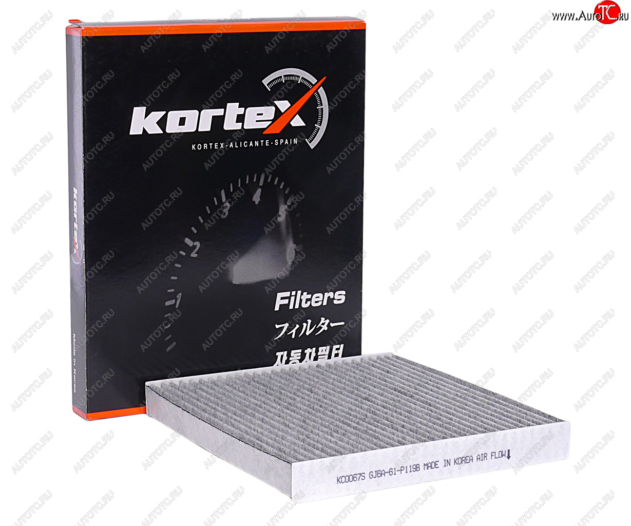 499 р. Фильтр воздушный салона MAZDA 6 (02-) KORTEX KORTEX kc0067s KORTEX kc0067s  с доставкой в г. Пермь
