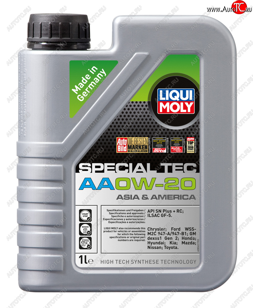 1 899 р. Масло моторное SPECIAL TEC AA SN ILSAC GF-5 0W20 синт.1л LIQUI MOLY LIQUI MOLY 6738  с доставкой в г. Пермь