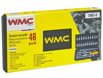 969 р. Набор головок торцевых и бит-головок 14 46 предметов WMC TOOLS WMC TOOLS wmc-2462-5  с доставкой в г. Пермь. Увеличить фотографию 2