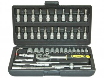 969 р. Набор головок торцевых и бит-головок 14 46 предметов WMC TOOLS WMC TOOLS wmc-2462-5  с доставкой в г. Пермь. Увеличить фотографию 1