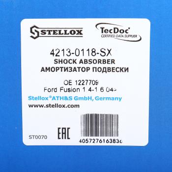 4 099 р. Амортизатор FORD Fusion (02-12) передний правый STELLOX STELLOX 42130118sx  с доставкой в г. Пермь. Увеличить фотографию 4