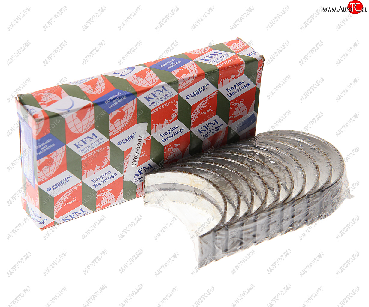 2 399 р. Вкладыши KIA Bongo 3 (06-) (2.72.93.0) коренные STD комплект (10шт.) KFM KFM 21020-4x000  с доставкой в г. Пермь