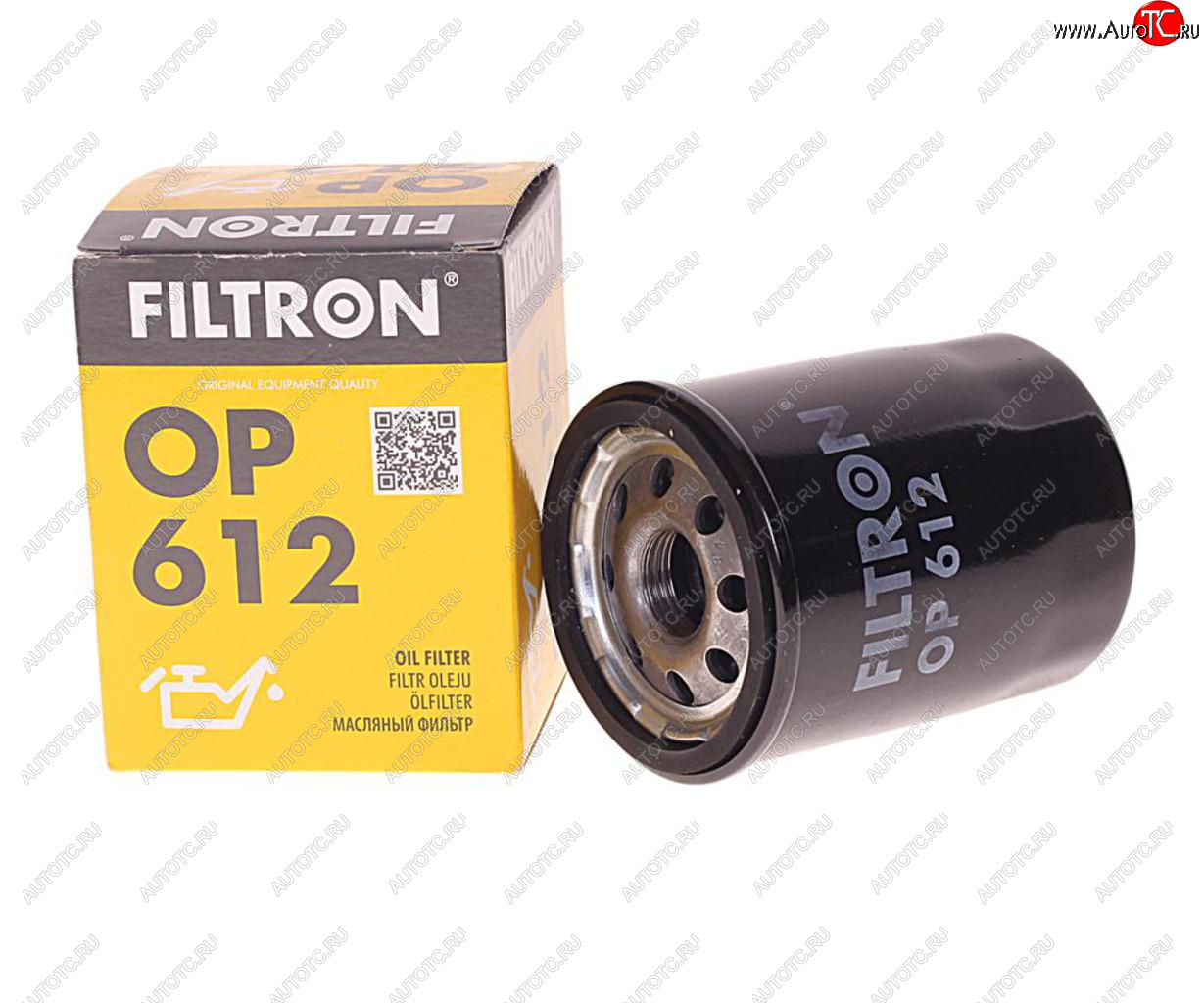 459 р. Фильтр масляный NISSAN Micra (92-10) (1.01.2-1.4),Primera (90-98) (2.0) FILTRON FILTRON op612  с доставкой в г. Пермь