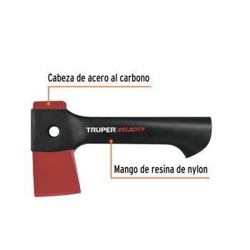 2 349 р. Топор 0.45кг туристический фибергласовая ручка в чехле TRUPER TRUPER 101769  с доставкой в г. Пермь. Увеличить фотографию 3