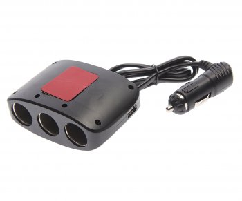 299 р. Разветвитель прикуривателя 3-х гнездовой 12-24V 2USB OLESSON OLESSON no.1635  с доставкой в г. Пермь. Увеличить фотографию 2