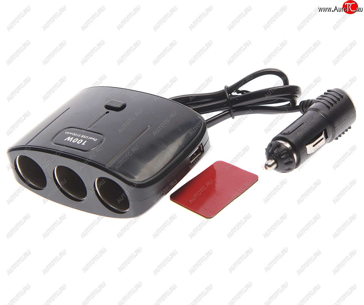 299 р. Разветвитель прикуривателя 3-х гнездовой 12-24V 2USB OLESSON OLESSON no.1635  с доставкой в г. Пермь