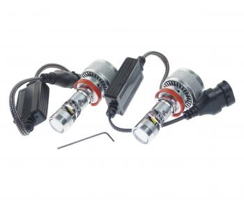 4 949 р. Лампа светодиодная 12V H11 PGJ19-2 линза 4300K бокс (2шт.) CLEARLIGHT CLEARLIGHT kbm cl h11 mini pro 4k-2  с доставкой в г. Пермь. Увеличить фотографию 1