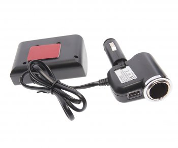 619 р. Разветвитель прикуривателя 4-х гнездовой 12-24V 1USB OLESSON OLESSON no.1528  с доставкой в г. Пермь. Увеличить фотографию 2