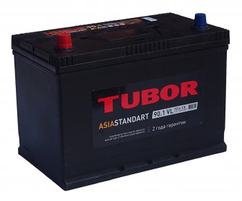 13 199 р. Аккумулятор TUBOR Asia Standart 90Ач TUBOR 6ст90(1) d31r  с доставкой в г. Пермь. Увеличить фотографию 1