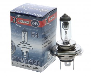 202 р. Лампа 24V H4 7570W P43t 3200К Standard XENITE XENITE 1007064  с доставкой в г. Пермь. Увеличить фотографию 1
