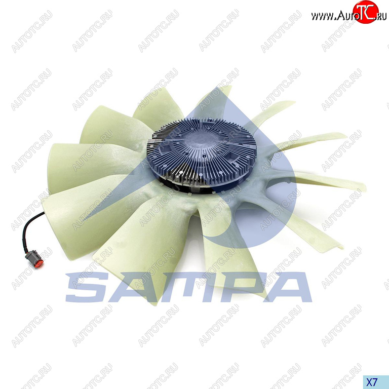 42 999 р. Вентилятор SCANIA P,G,R,T series (04-) в сборе с вискомуфтой SAMPA SAMPA 043.342-01  с доставкой в г. Пермь
